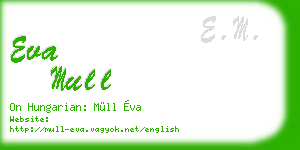 eva mull business card